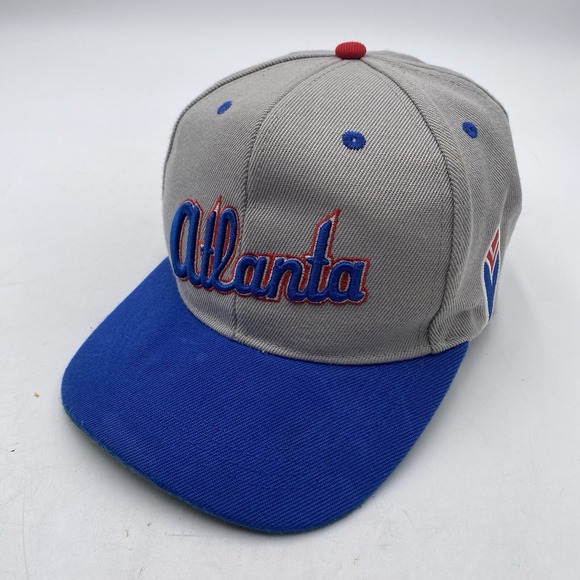 Atlanta Braves Hat Throwback Script Logo SnapBack Napa Stadium Giveaway Cleaned - Picture 1 of 9